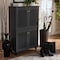 Baxton Studio Fernanda Dark Gray 4-Door Wooden Entryway Shoe Storage Cabinet 152-9169 - alternate 8